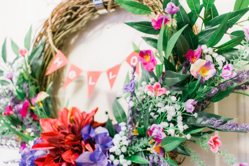 Hello Spring Wreath | katili*made | https://www.katilimade.com